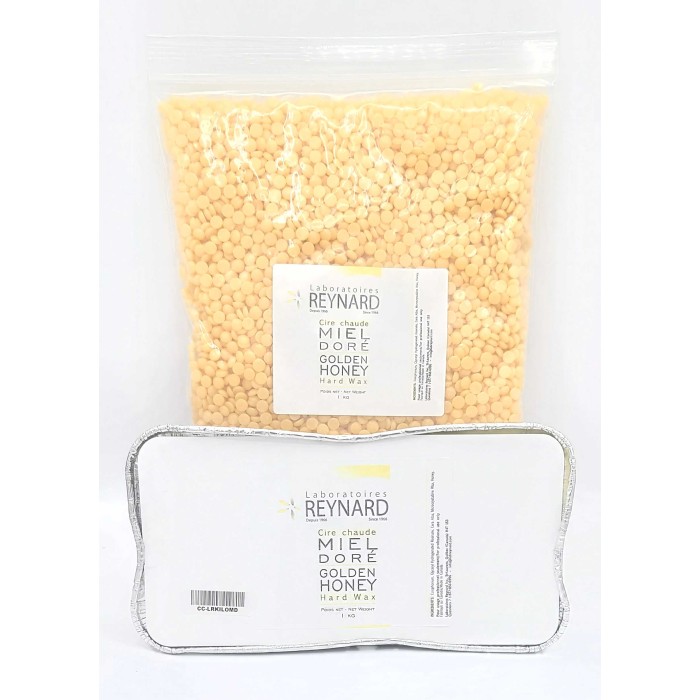  Cire Épilatoire Chaude ''Laboratoires Reynard'' Miel Doré - 1Kg